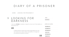 Desktop Screenshot of diaryofaprisoner.com